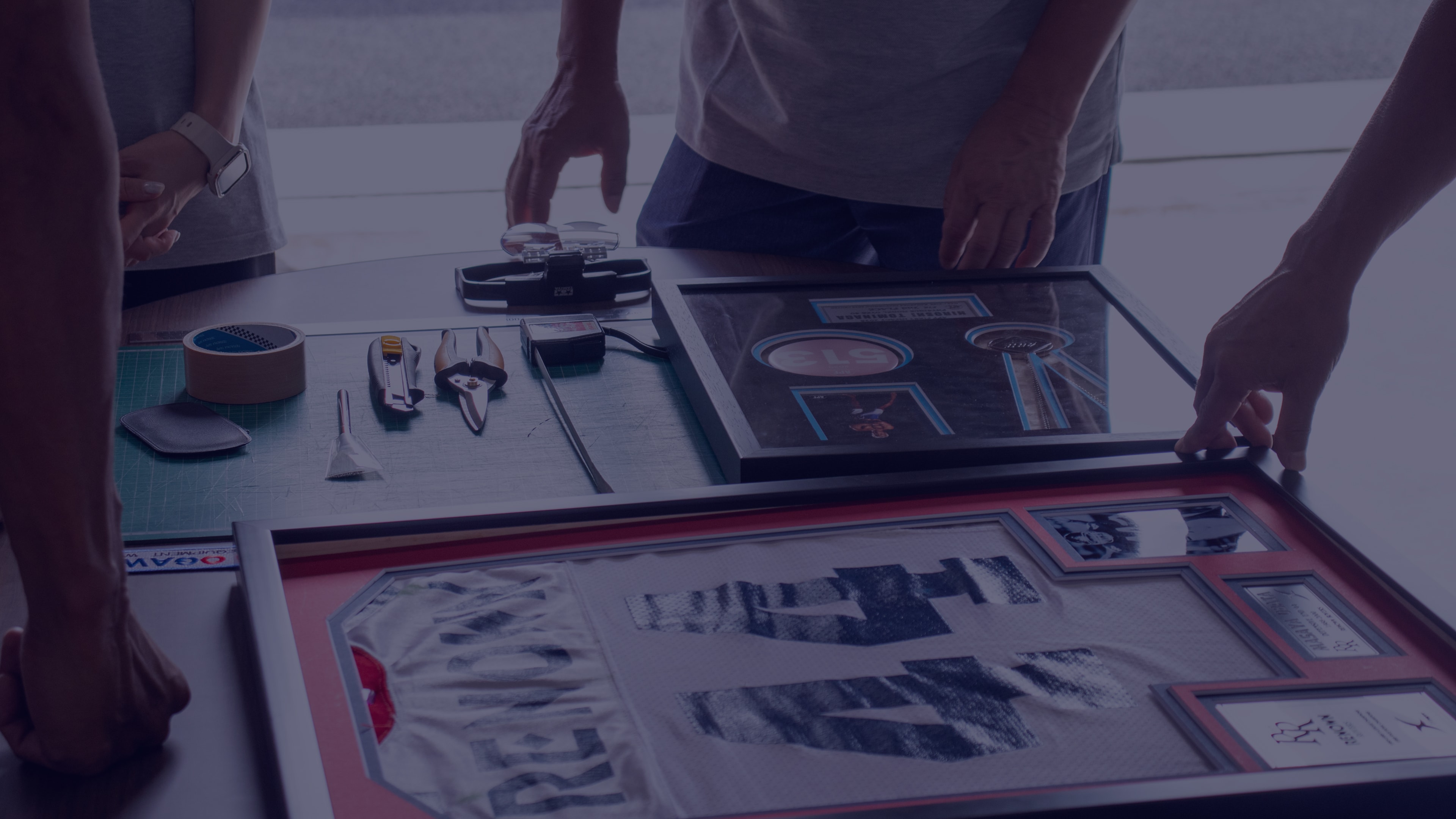 クラフトマンが作業している様子